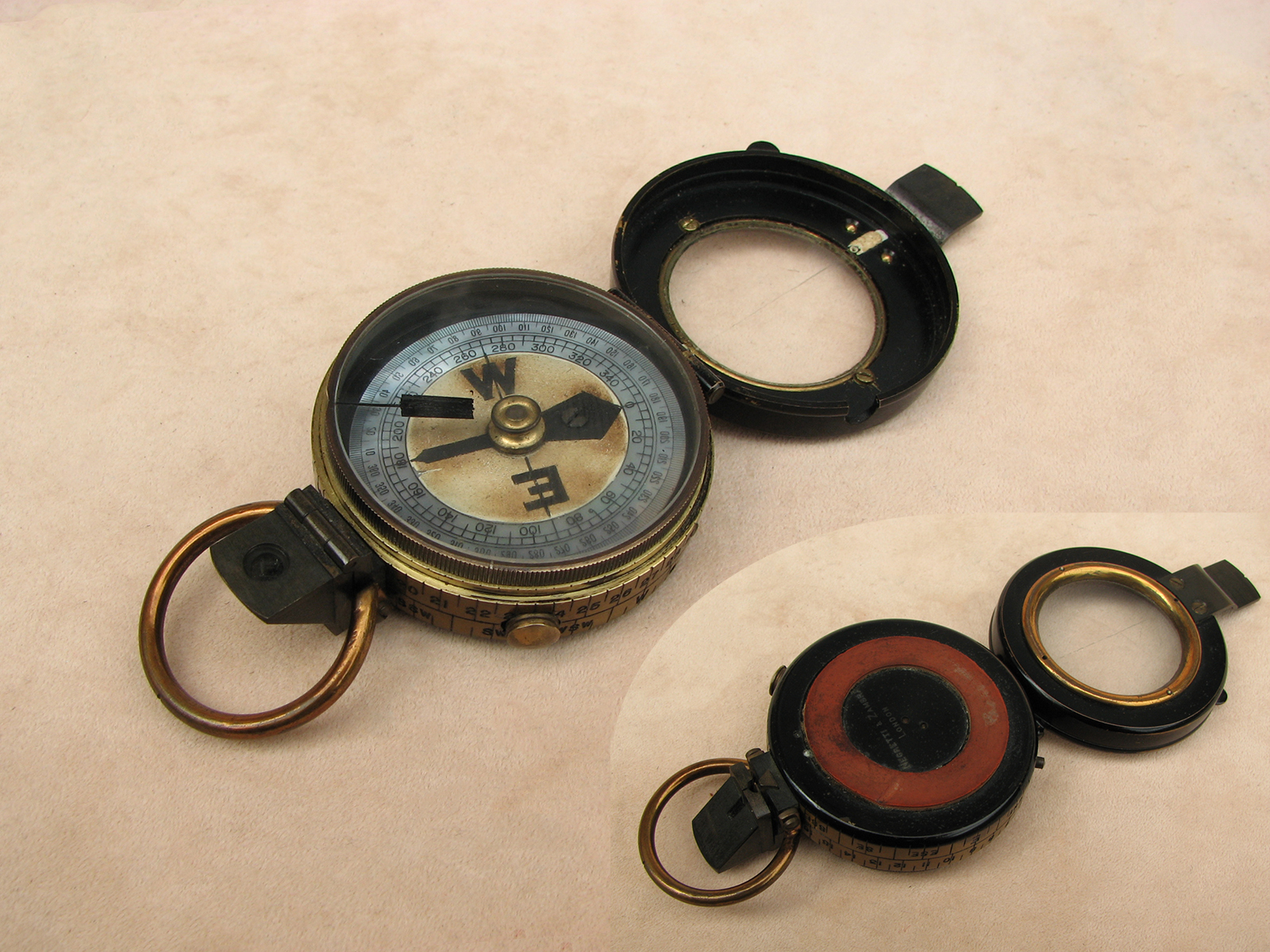 Rare Negretti & Zambra Verner's Pattern MK VI marching compass 